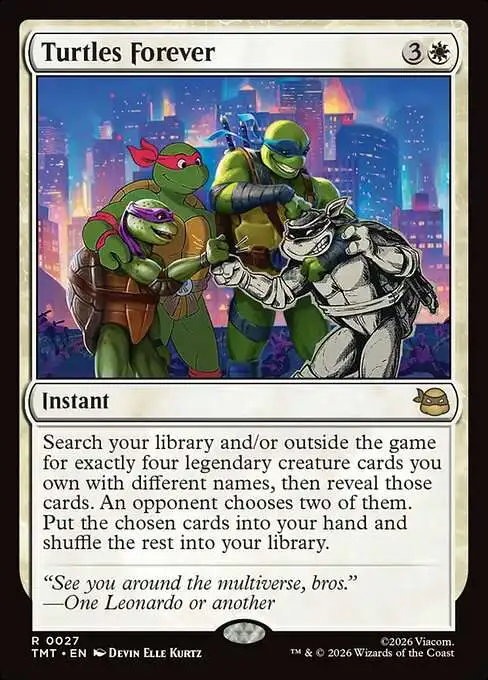 Magic The Gathering Teenage Mutant Ninja Turtles Single Card Rare