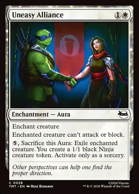 Magic The Gathering Teenage Mutant Ninja Turtles Single Card Common Uneasy Alliance 28 - ToyWiz Magic The Gathering Teenage Mutant Ninja Turtles Single Card Common Uneasy Alliance 28 - ToyWiz
