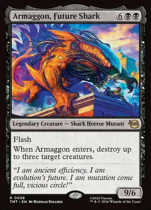 MtG Teenage Mutant Ninja Turtles Rare Armaggon, Future Shark #58