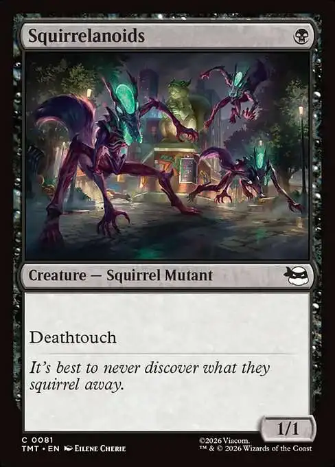 Magic The Gathering Teenage Mutant Ninja Turtles Single Card Common  Squirrelanoids 81 - ToyWiz