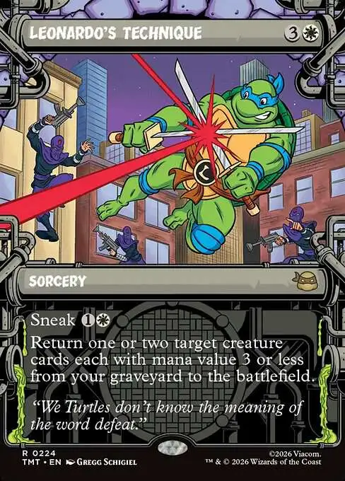 Magic The Gathering Teenage Mutant Ninja Turtles Single Card Rare