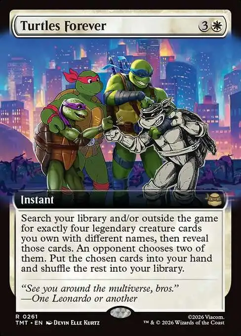 Magic The Gathering Teenage Mutant Ninja Turtles Single Card Rare