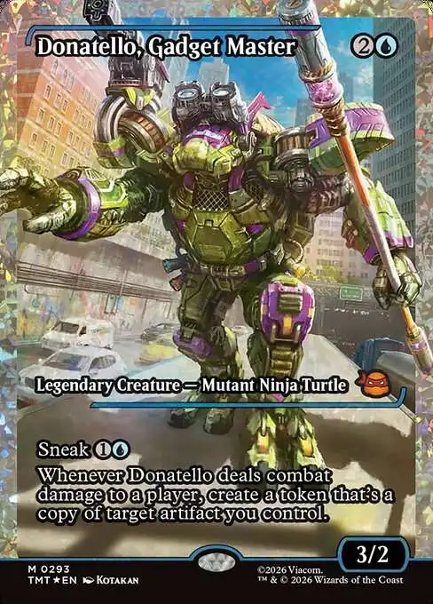 酒*子様 MTG タートルズ ガジェットマスター ドナテロ フラクチャーFoil Magic The Gathering Teenage Mutant Ninja Turtles Single Card
