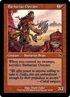 MtG Torment Common Foil Barbarian Outcast #92