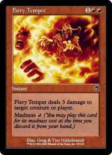 MtG Torment Common Foil Fiery Temper #97