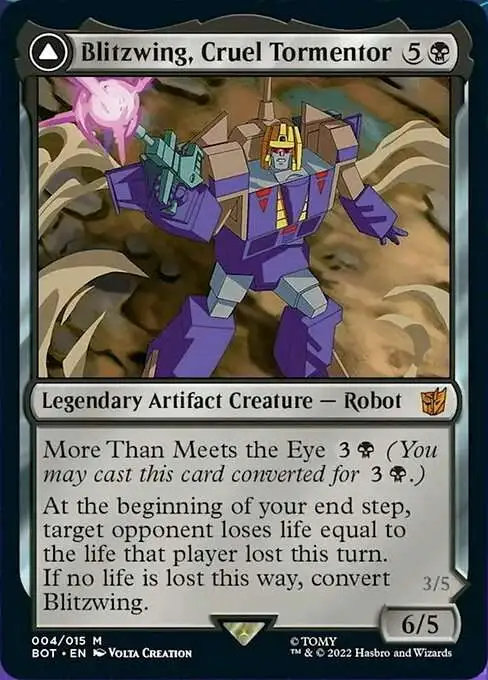 MtG The Brothers' War Transformers Mythic Rare Blitzwing, Cruel Tormentor // Blitzwing, Adaptive Assailant #4