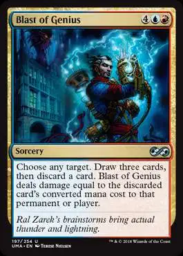 MtG Ultimate Masters Uncommon Blast of Genius #197 MtG Ultimate Masters Uncommon Blast of Genius #197