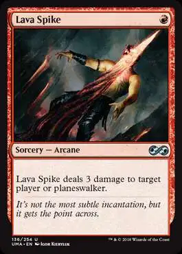 Magic The Gathering Ultimate Masters Single Card Uncommon Lava Spike 136  Foil - ToyWiz