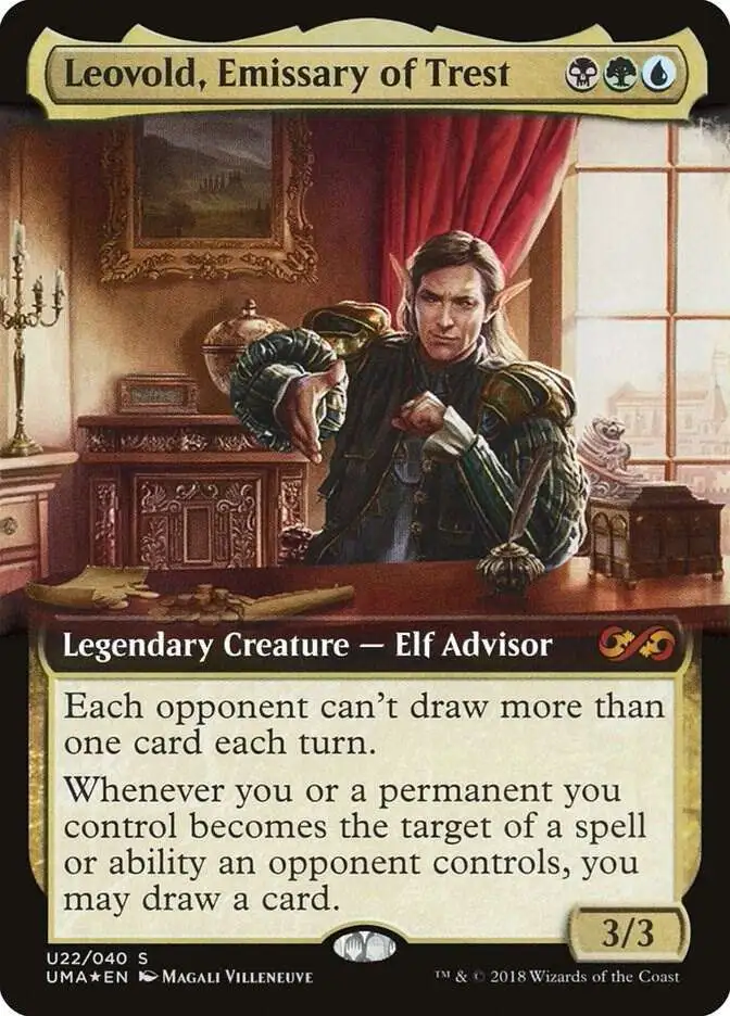 MtG Ultimate Masters Leovold, Emissary of Trest U23 [Foil Box Topper]