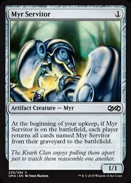 MtG Ultimate Masters Common Myr Servitor #230