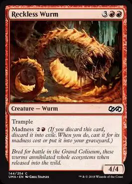 MtG Ultimate Masters Common Reckless Wurm #144