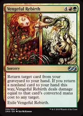 MtG Ultimate Masters Uncommon Vengeful Rebirth #209