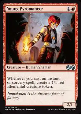 MtG Ultimate Masters Uncommon Young Pyromancer #155