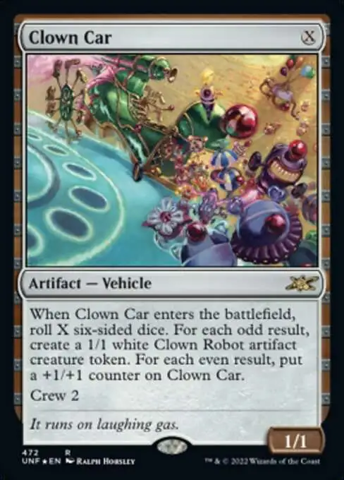 MtG Unfinity Rare Clown Car #472 [Galaxy Foils]