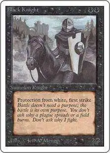 MtG Unlimited Uncommon Black Knight