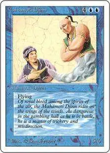 MtG Unlimited Rare Mahamoti Djinn [Lightly Played]