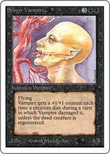 MtG Unlimited Uncommon Sengir Vampire [Lightly Played]