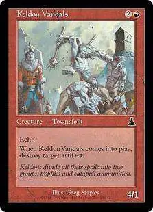 MtG Urza's Destiny Common Foil Keldon Vandals #91