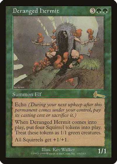 MtG Urza's Legacy Rare Deranged Hermit #101 [Near Mint]