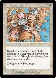 MtG Urza's Legacy Uncommon Martyr's Cause #13 [Moderately Played]