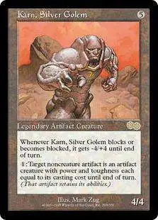 MtG Urza's Saga Rare Karn, Silver Golem #298