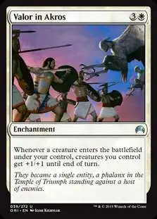 MtG Double Masters Uncommon Valor in Akros #37