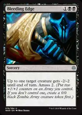 MtG Trading Card Game War of the Spark Uncommon Foil Bleeding Edge #78