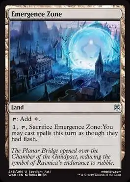 MtG Trading Card Game War of the Spark Uncommon Foil Emergence Zone #245