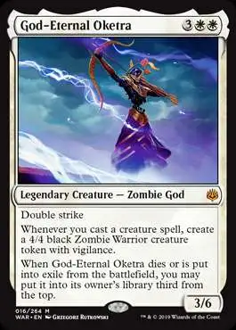 MtG Trading Card Game War of the Spark Mythic Rare God-Eternal Oketra #16