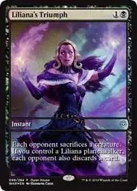 MtG Trading Card Game War of the Spark Uncommon Liliana's Triumph #98 [Open House Promo]
