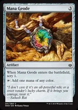 MtG Trading Card Game War of the Spark Common Mana Geode #241