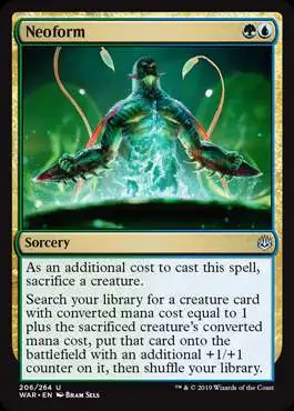 MtG Trading Card Game War of the Spark Uncommon Neoform #206