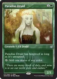 MtG Trading Card Game War of the Spark Uncommon Paradise Druid #171 [FNM Promo]