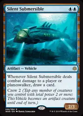 MtG Trading Card Game War of the Spark Rare Foil Silent Submersible #66