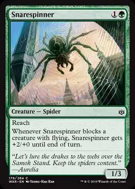MtG Trading Card Game War of the Spark Common Snarespinner #176