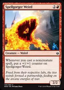 MtG Trading Card Game War of the Spark Common Spellgorger Weird #145