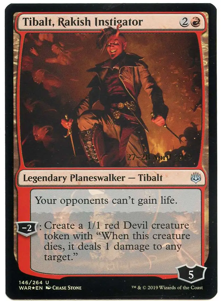 MtG Prerelease & Release Uncommon Tibalt, Rakish Instigator #146 [Prerelease Foil]