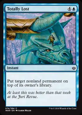 MtG Trading Card Game War of the Spark Common Foil Totally Lost #74