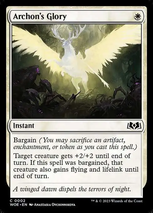 MtG Wilds of Eldraine Common Archon's Glory #2