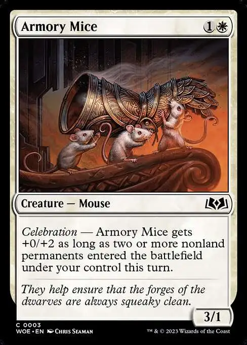 MtG Wilds of Eldraine Common Armory Mice #3