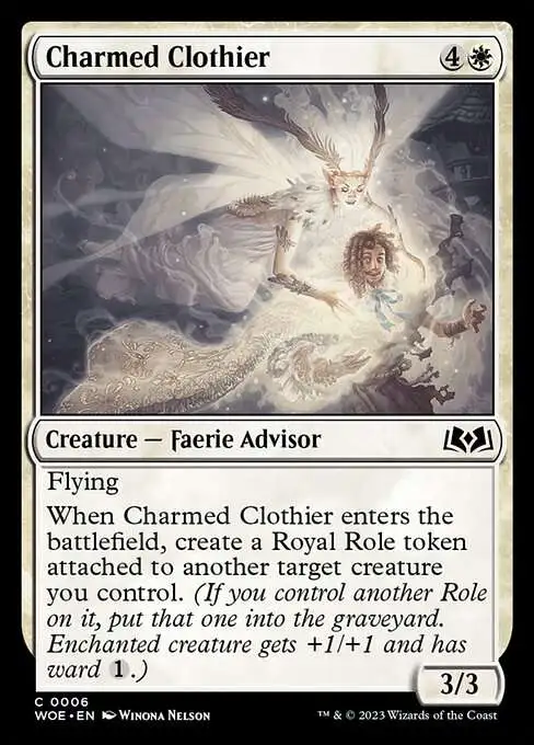 MtG Wilds of Eldraine Common Charmed Clothier #6