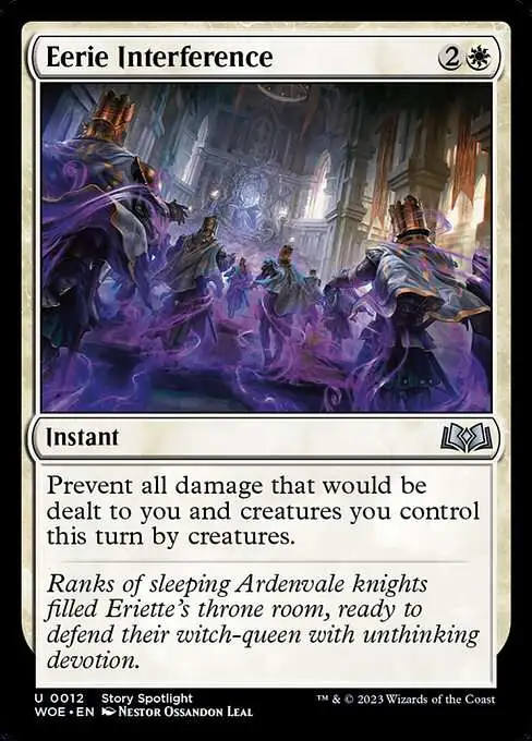 MtG Wilds of Eldraine Uncommon Eerie Interference #12