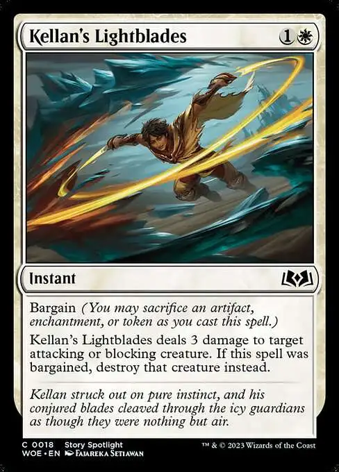 MtG Wilds of Eldraine Common Kellan's Lightblades #18