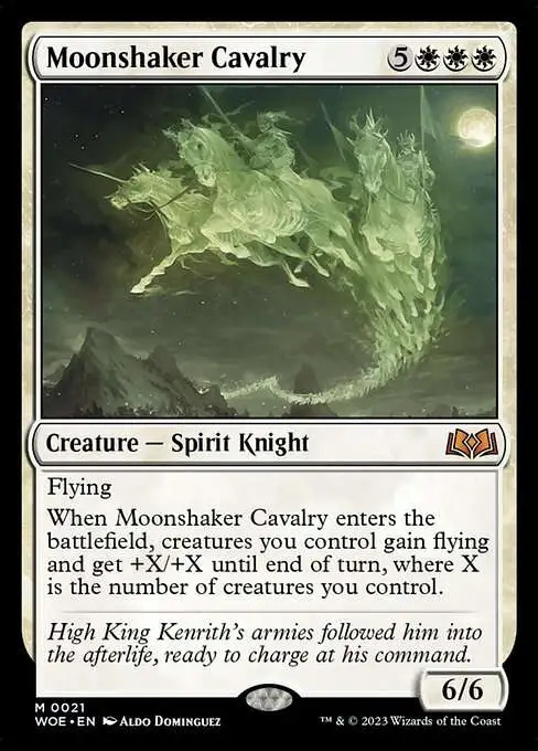 MtG Wilds of Eldraine Mythic Rare Moonshaker Cavalry #21