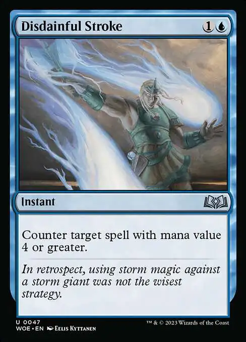 MtG Wilds of Eldraine Uncommon Disdainful Stroke #47