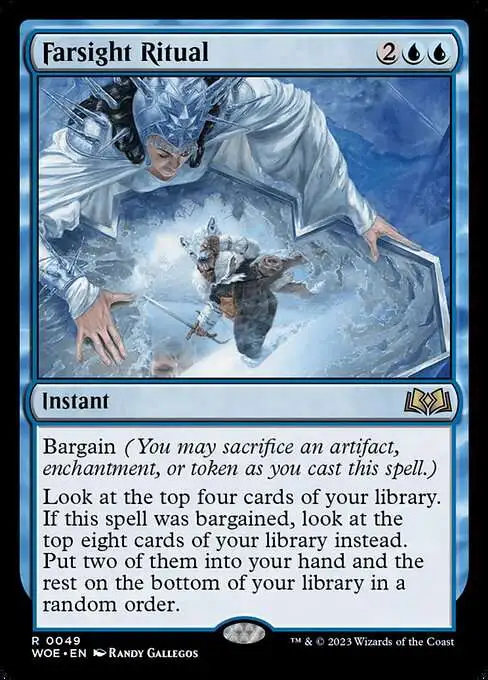 MtG Wilds of Eldraine Rare Farsight Ritual #49