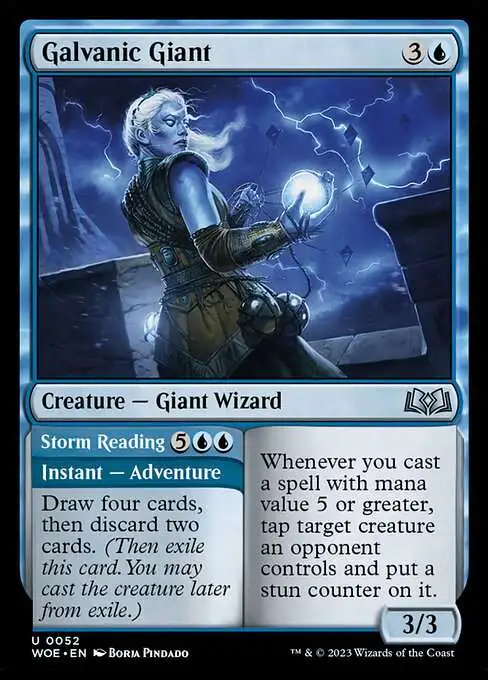 blue adventure cards mtg Reality Fracture Commander Deck Whenever a nontoken creature you control enters during combat 3x Elemental Blue White 4/4