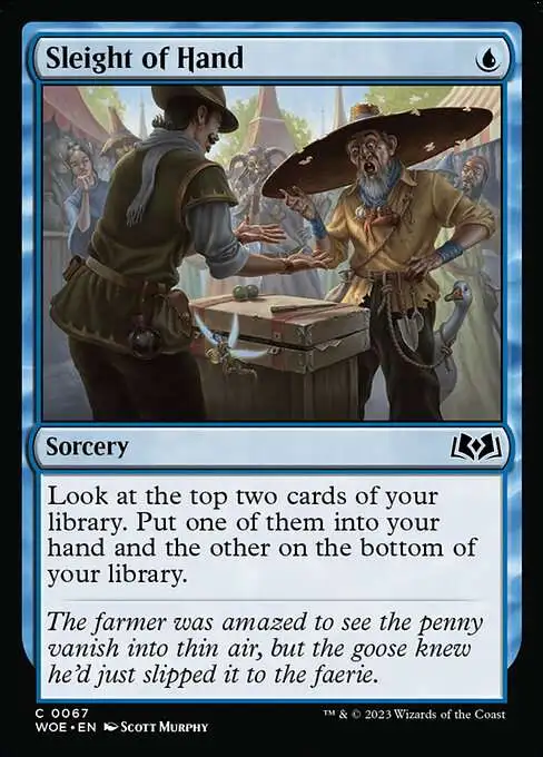 MtG Wilds of Eldraine Common Foil Sleight of Hand #67