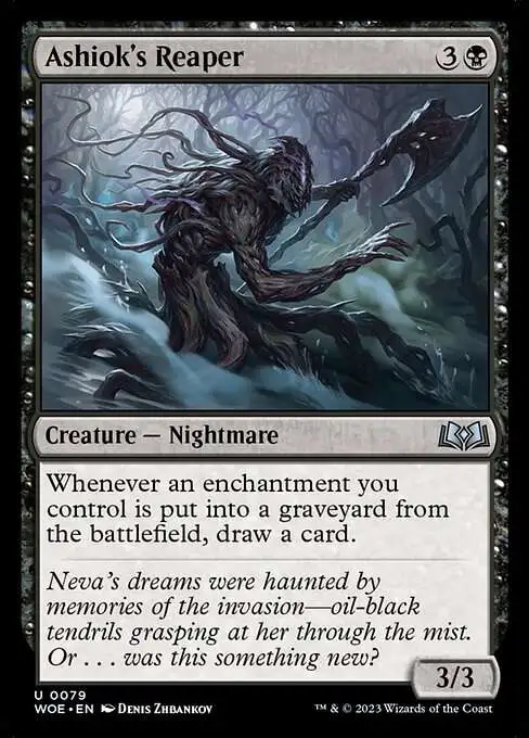 MtG Wilds of Eldraine Uncommon Ashiok's Reaper #79
