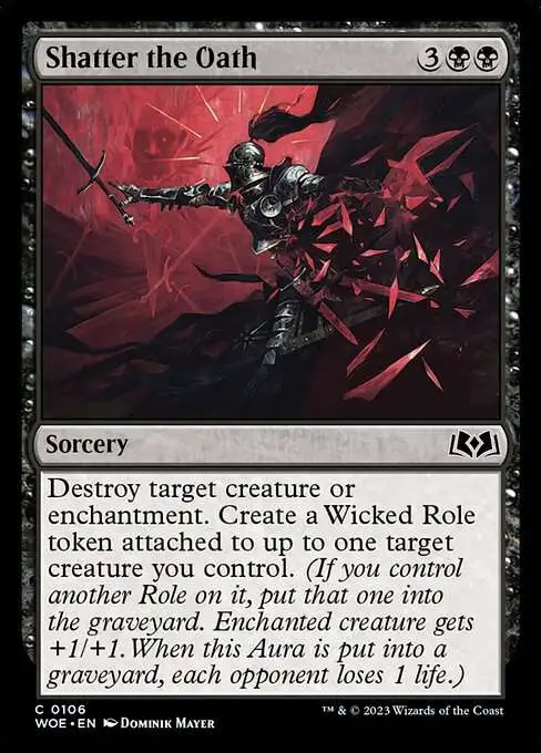 wicked role cards mtg Wicked Role // Cursed Role Token [Wilds of Eldraine Tokens]